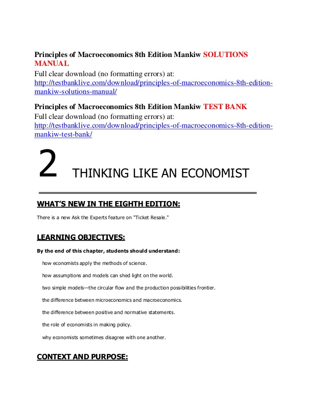 Principles of economics solution 8th pdf download